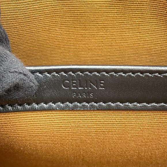 Celine Triomphe Messenger Bag Medium Shoulder Black - Picture 13 of 15